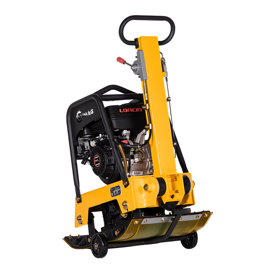 LUMAG RP-160HPC – Rüttelplatte reversierbar mit 160 kg inkl. Transportfahrwerk und Gummimatte – Bild 3